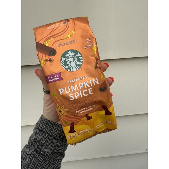 Starbucks Pumpkin Spice Ground Coffee 11 Oz Limited Edition Fall bb 1/25 EACH - Picture 1 of 5
